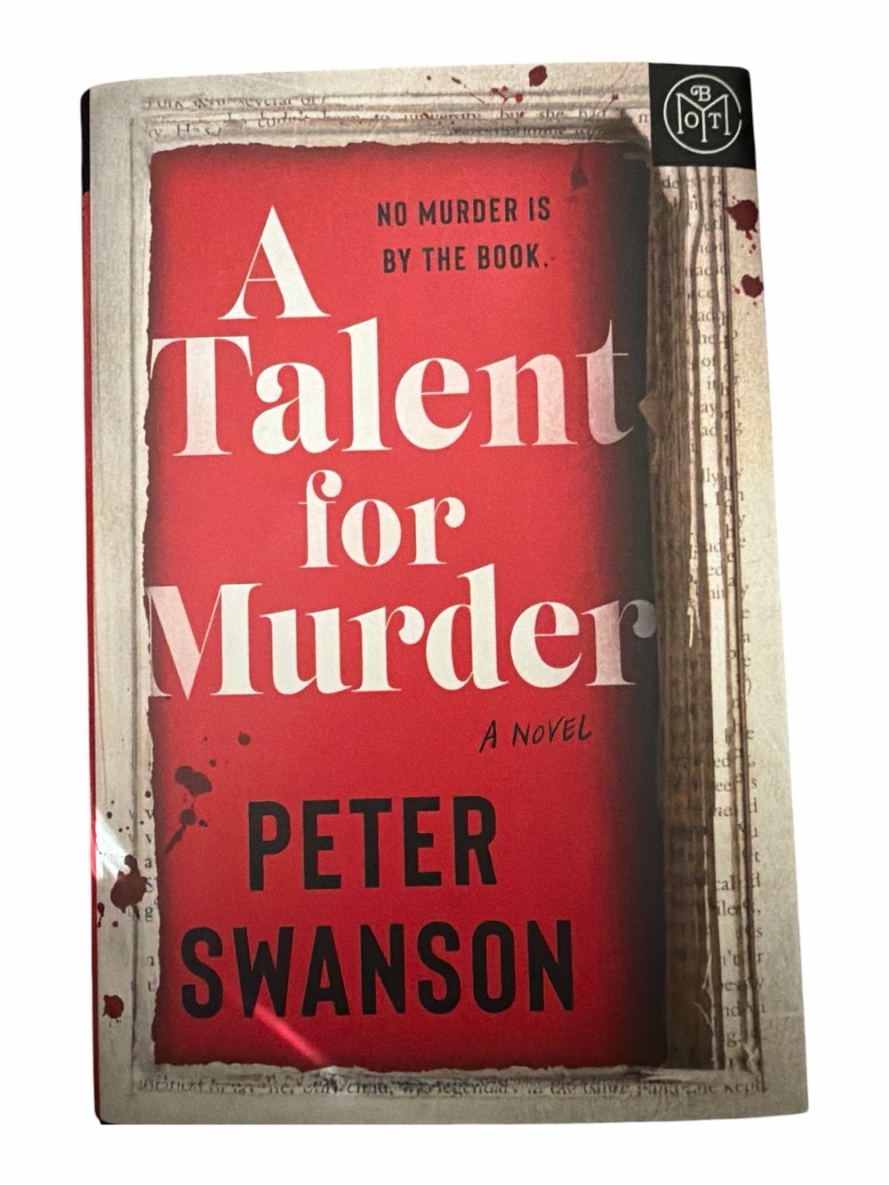 'A Talent for Murder' Hardback Thriller Book by Peter Swanson